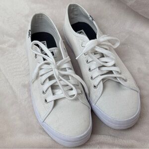 Keds Classic White Lace-Up Sneakers